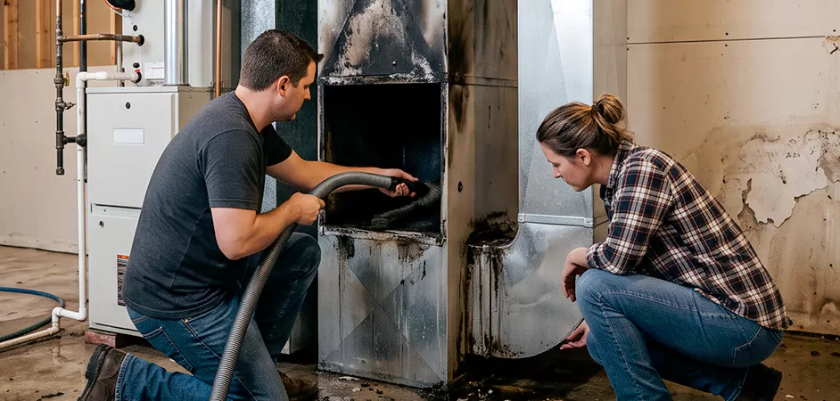 Fire and Flood Duct Restoration in Laurel, MD
