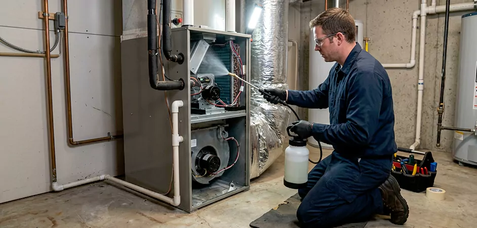Air Handler Antimicrobial Treatment in Laurel